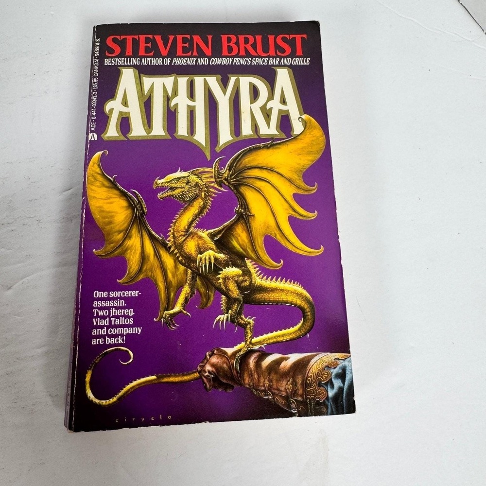 Athyra Steven Brust 1993 First‎ Edition Paperback Vlad Taltos Fantasy Ace Books